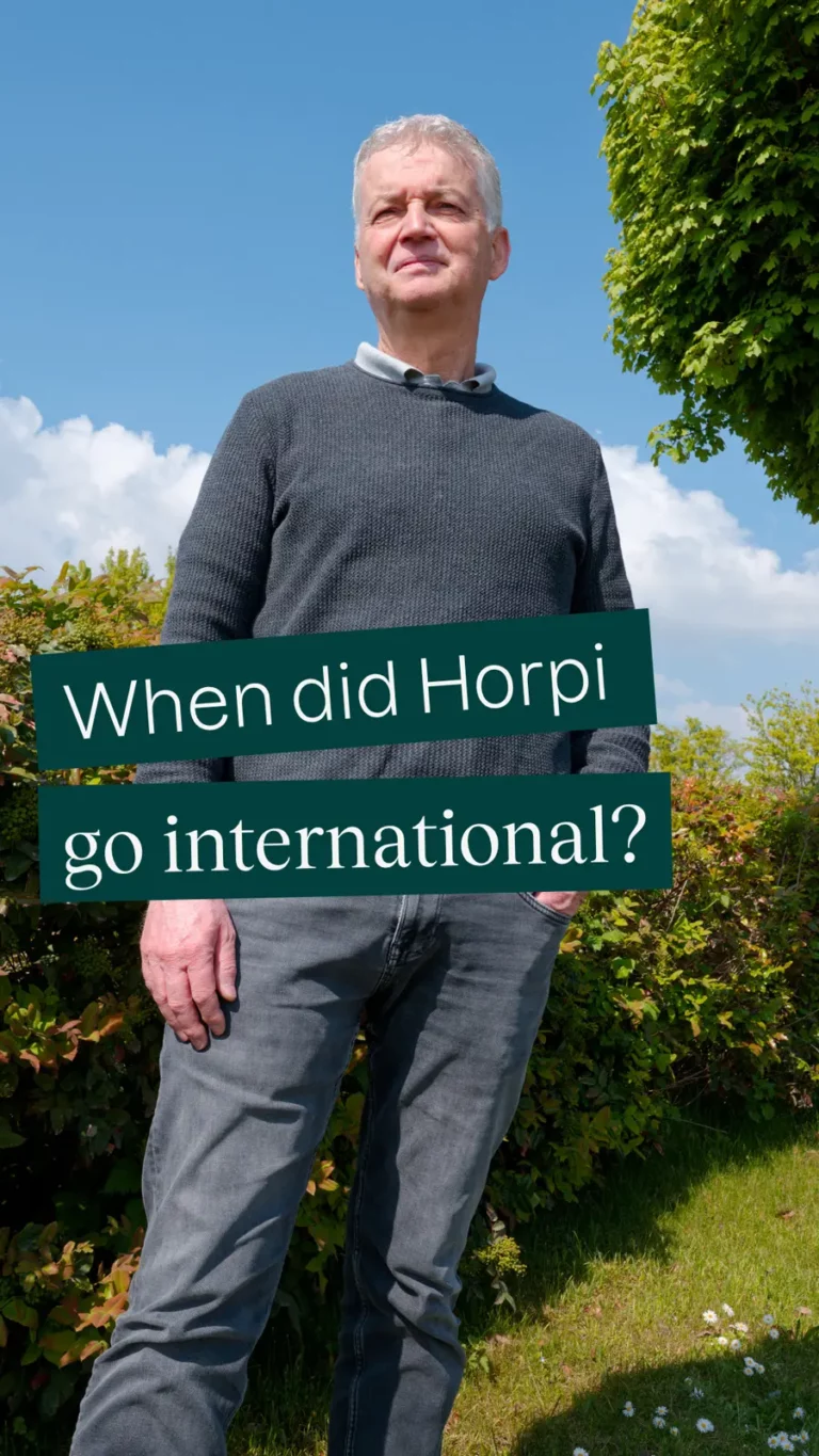 When did Horpi go international?