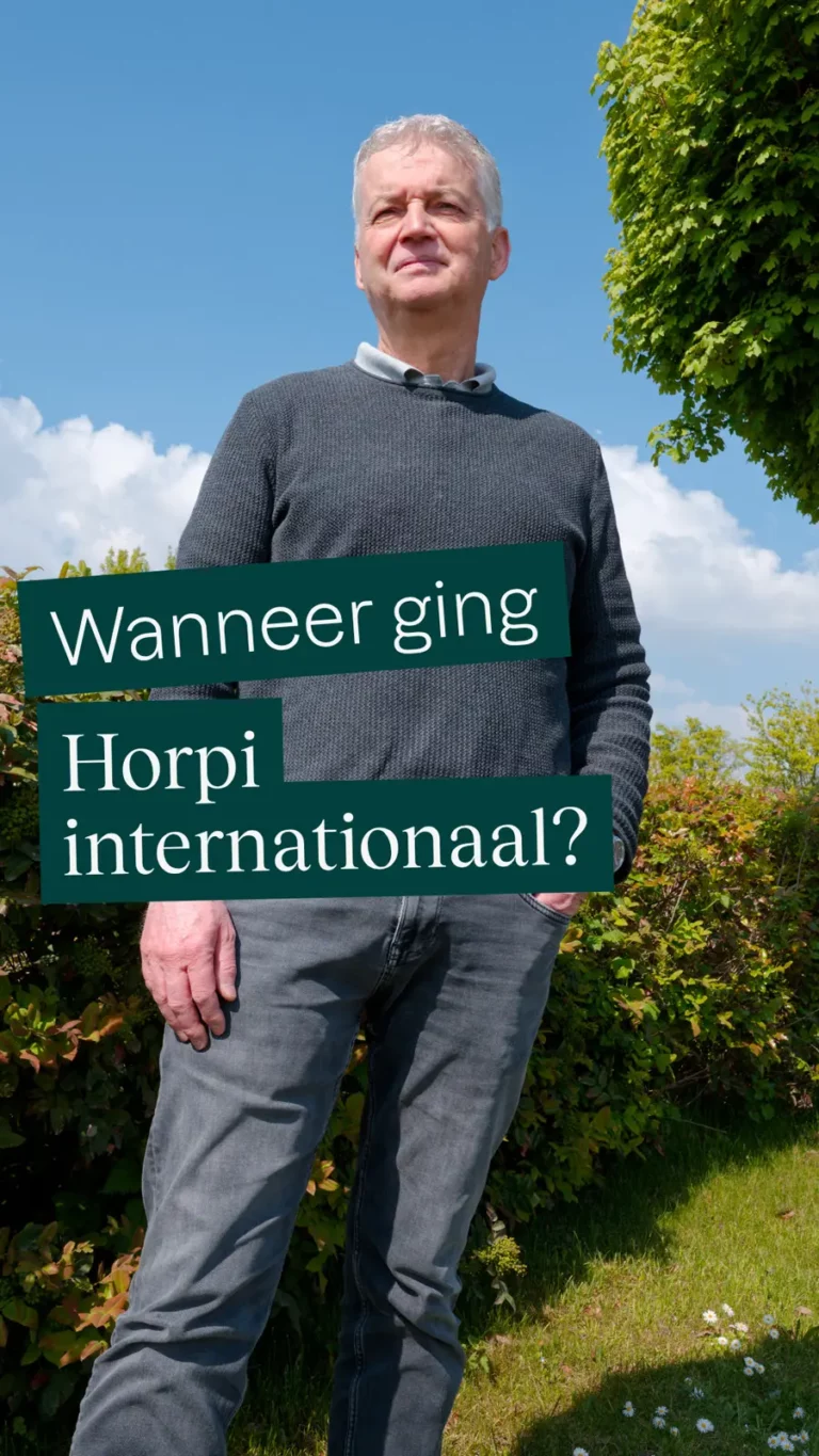 Wanneer ging Horpi internationaal?