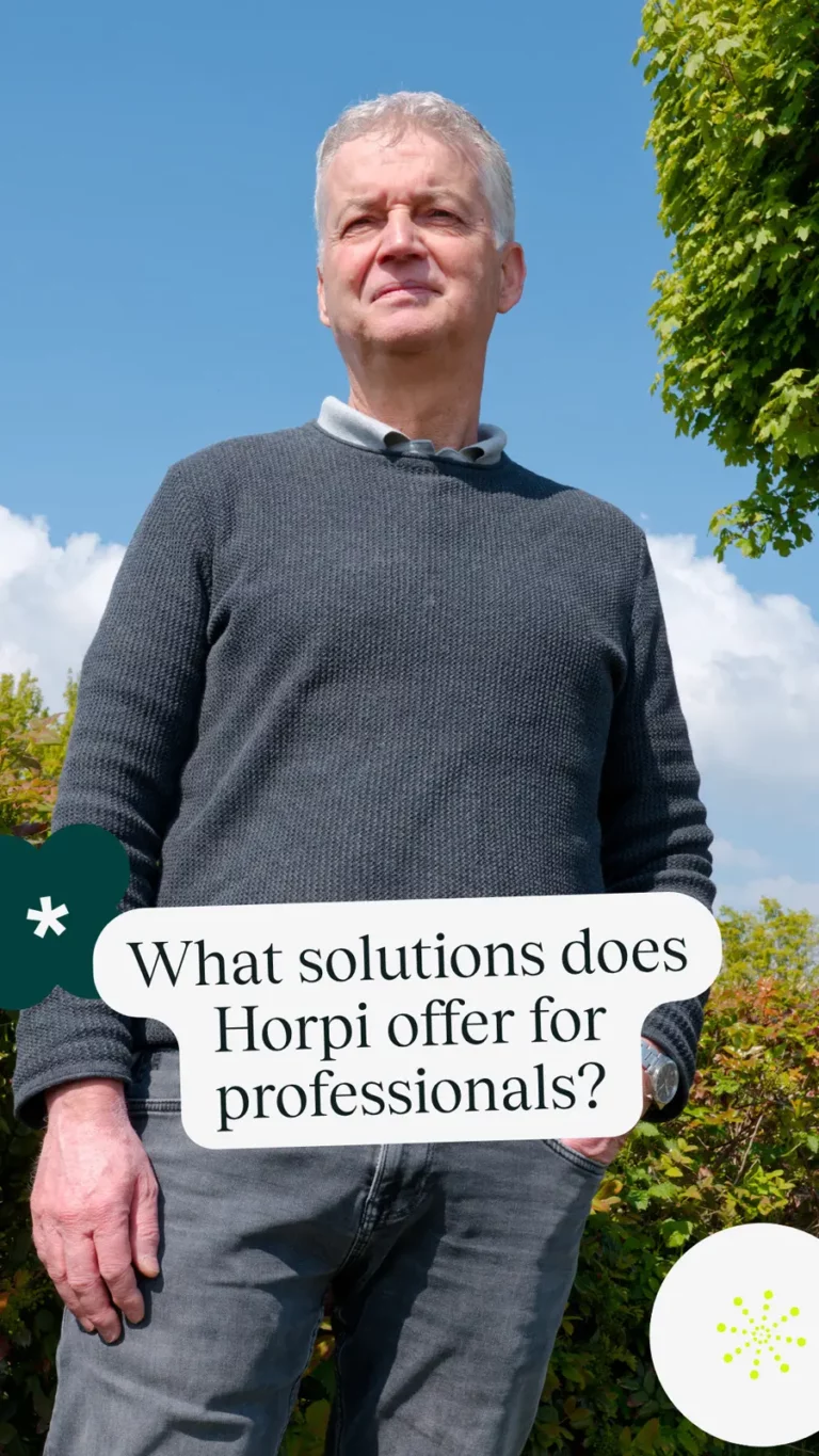 What solutions does Horpi offer for professionals?